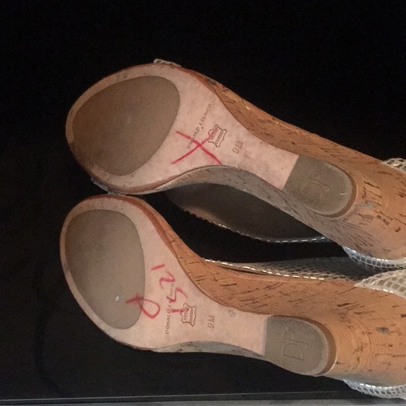 Silver sandal wedges - Picture 4 of 5